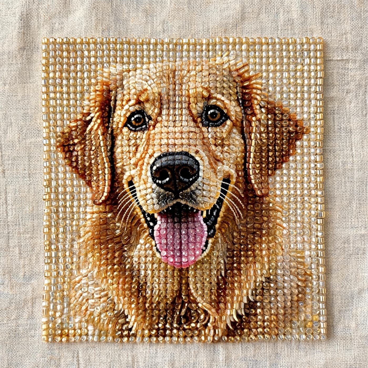 Example seed bead pattern generated by ArtPatt from a photo