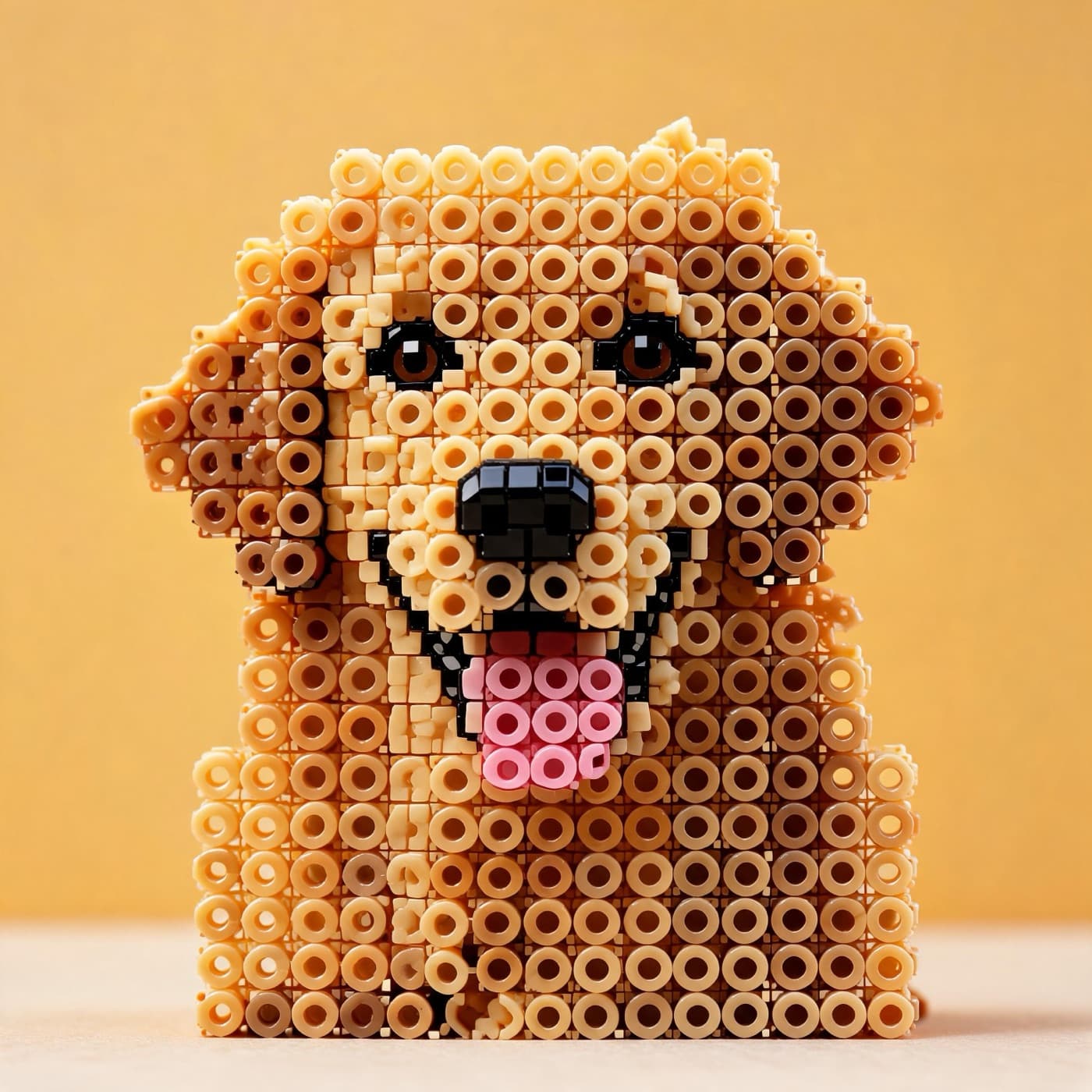 Example Perler bead pattern generated by ArtPatt from a photo