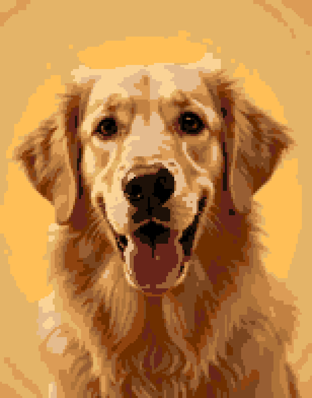154 × 196 stitches chart of the photo for a 28 × 36 cm canvas